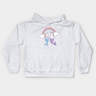 Unicorns-Mermaids in Love Kids Hoodie